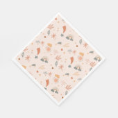 レトロボホウォーターカラーレインボーニュートラル スタンダードランチョンナプキン (角)