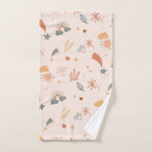 レトロボホウォーターカラーレインボーニュートラル バスタオルセット (ハンドタオル)