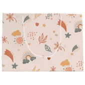 レトロボホウォーターカラーレインボーニュートラル ラージペーパーバッグ (裏面)