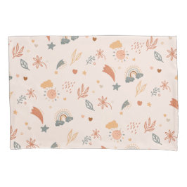 レトロボホウォーターカラーレインボーニュートラル 枕カバー