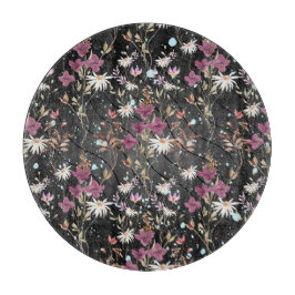 レトロボホエレガントワイルドフラワー カッティングボード