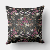 レトロボホエレガントワイルドフラワー クッション (裏面)