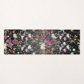 レトロボホエレガントワイルドフラワー ヨガマット (正面(横))