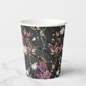 レトロボホエレガントワイルドフラワー 紙コップ (裏面)