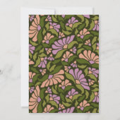 レトロボホグリーンボタニカルグルーヴィバルミツワー 招待状 (裏面)