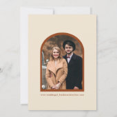 レトロボホグルーヴィアーキフォト結婚式招待状 招待状 (裏面)