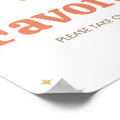 レトロボホサンシャインベビーシャワーの好意 ポスター (角)