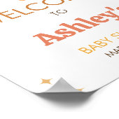 レトロボホサンシャインベビーシャワーウェルカム ポスター (角)