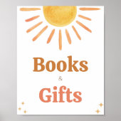 レトロボホサンシャインベビーシャワー本とギフト ポスター (正面)