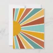 レトロボホサンシャインベビーシャワー サンキューカード (裏面)