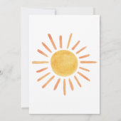 レトロボホサンシャインベビーシャワー 招待状 (裏面)