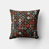 レトロボホサークル装飾用クッション-鮮やかスタイル! クッション (裏面)