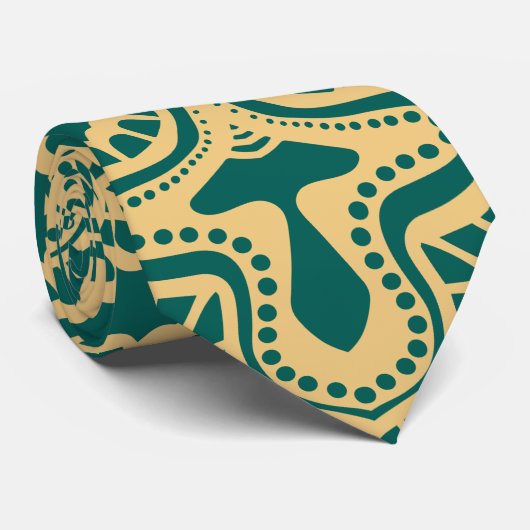 レトロボホシックボヘミアンヒッパイロゼットマンダラ ネクタイ (ロール)