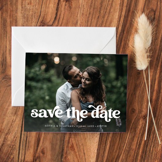 レトロボホタイポグラフィと写真 |日付の保存