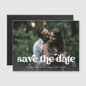 レトロボホタイポグラフィと写真 |日付の保存 (正面/裏面)