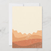 レトロボホテラコッタバーンオレンジ結婚ズ セーブザデート (裏面)