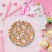 レトロボホテラコッタフローラワイルドフラワーズ秋 ペーパープレート (パーティー)