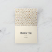 レトロボホデイジーベイビーシャワーありがとう サンキューカード (内部)