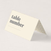 レトロボホデイジーベビーシャワーテーブル番号 (正面)