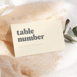 レトロボホデイジーベビーシャワーテーブル番号