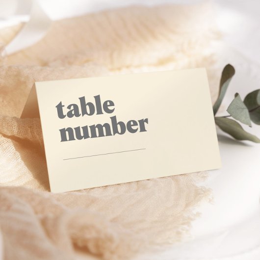 レトロボホデイジーベビーシャワーテーブル番号