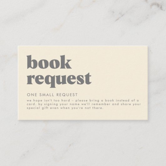 レトロボホデイジーベビーシャワー予約リクエスト エンクロージャーカード (正面)