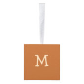 レトロボホドットニュートラルモノグラム キューブオーナメント (右)