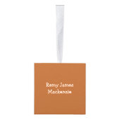 レトロボホドットニュートラルモノグラム キューブオーナメント (右)