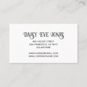 レトロボホピンク金ゴールドブルーレインボー 名刺 (裏面)