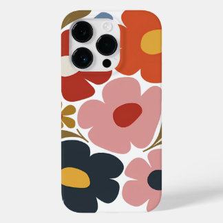 レトロボホフラワーカラフルミッドセンチュリーモダン Case-Mate iPhone 14 PROケース