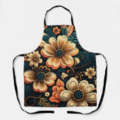 レトロボホフラワーパワー エプロン (正面)