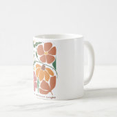 レトロボホフローラインスピレーション引用文 コーヒーマグカップ (正面右)