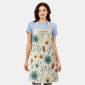 レトロボホフローラパステル名 エプロン (着用した状態)