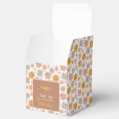 レトロボホフローラベビーシャワーありがとうギフト フェイバーボックス (オープン)