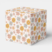 レトロボホフローラベビーシャワーありがとうギフト フェイバーボックス (裏面サイド)