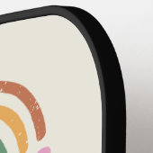 レトロボホフローラレインボーインスピレーション引用文 ピックルボールラケット (左詳細)