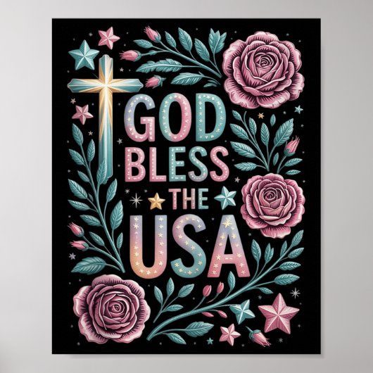 レトロボホフローラ神祝福The Usa Christian 4th ポスター (正面)