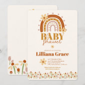 レトロボホベイビーシャワー招待状 招待状 (正面/裏面)