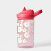 レトロボホホワイトフラワーキッズ ウォーターボトル (左面)