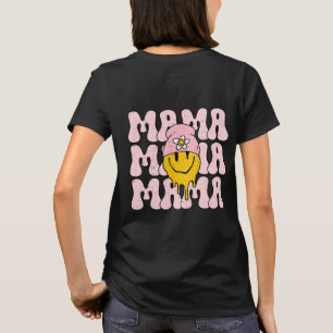 レトロボホママカワイイスマイルハッピー顔 Tシャツ