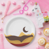 レトロボホムーン ペーパープレート (パーティー)