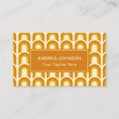 レトロボホレインボーアーチパターン1960s 1970sトレンディー 名刺 (正面)