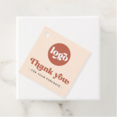 レトロボホロゴQR terracotta感謝していユーのつるラベル フェイバータグ (インサイチュ)