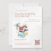 レトロボホーサーフサマー |バチェロレッテ週末 招待状 (正面)