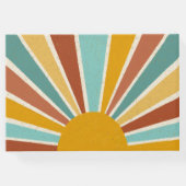 レトロボホー来ここの息子の赤ちゃんシャワー ゲストブック (裏面)