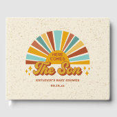 レトロボホー来ここの息子の赤ちゃんシャワー ゲストブック (正面)