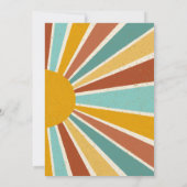 レトロボホー来ここの息子の赤ちゃんシャワー 招待状 (裏面)