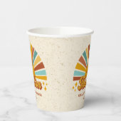 レトロボホー来ここの息子の赤ちゃんシャワー 紙コップ (左)