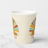 レトロボホー来ここの息子の赤ちゃんシャワー 紙コップ (右)