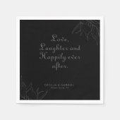 レトロボホー笑いと楽しい後 スタンダードカクテルナプキン (正面)